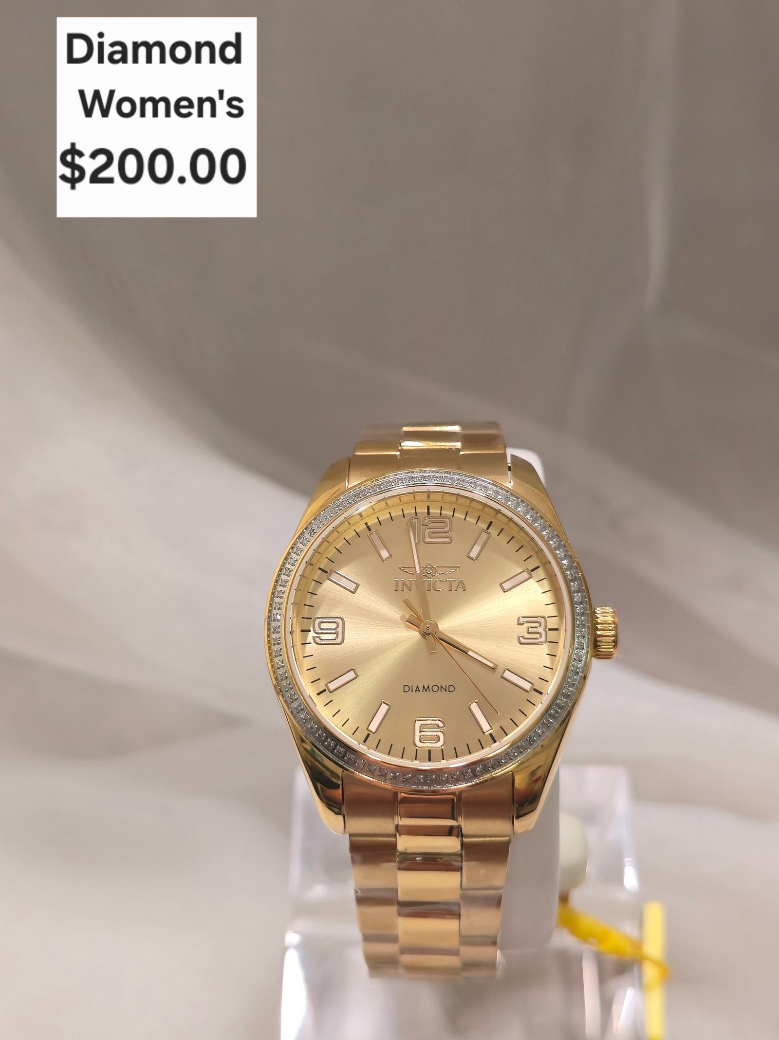 Invicta Elite Diamond 0.28 Carat Diamond Women's Watch - 36mm, Gold