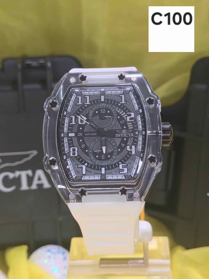 Invicta Racing Cyclone Men's Watch - 48.5mm, White