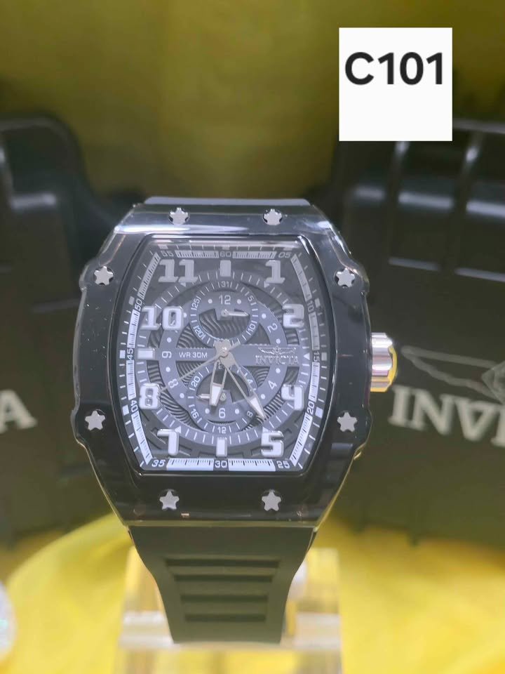 Invicta Racing Cyclone Men's Watch - 48.5mm, Black