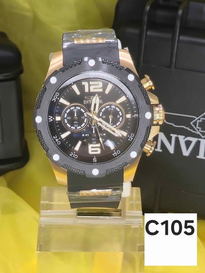 Invicta I-Force Axis Men's Watch - 50mm, Gold, Black