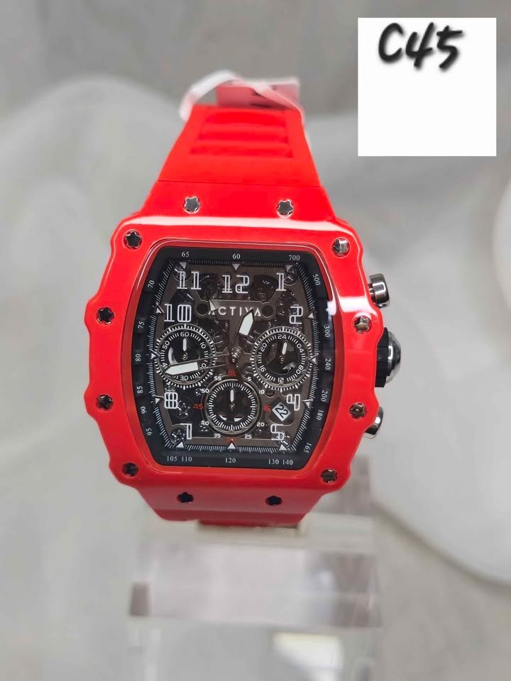 Activa Fury X Invicta Men's Watch w/ Skeleton Dial - 44.3mm, Red
