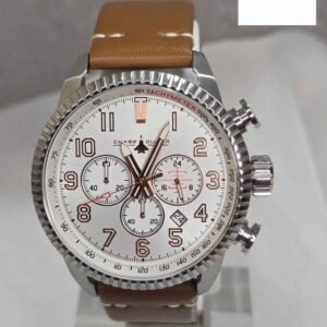 Chase Durer Flight Commander One Men's Watch - 46mm, Light Brown, Ivory
