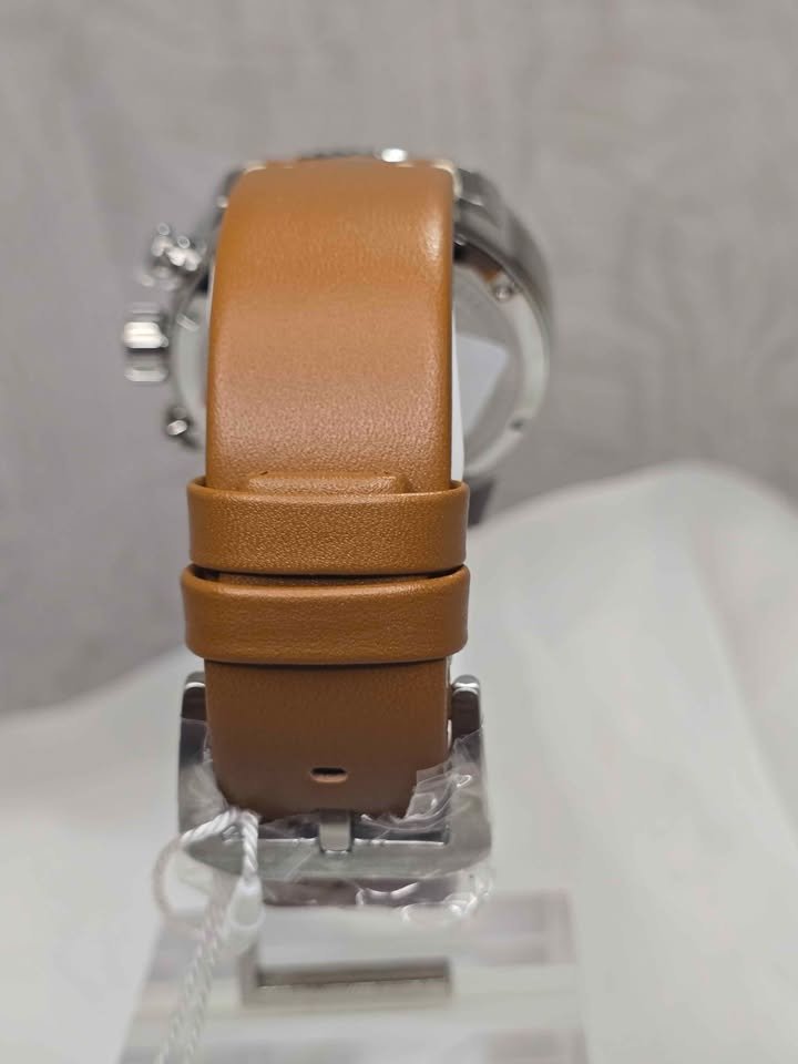 Chase Durer Flight Commander One Men's Watch - 46mm, Light Brown, Ivory - Imagen 4