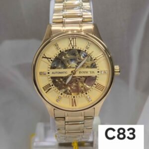 Invicta Objet D Art Automatic Men's Watch w/ Skeleton Dial - 40mm, Gold