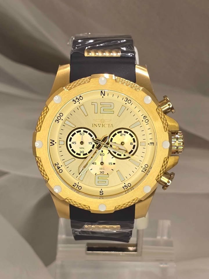 Invicta I-Force Axis Men's Watch - 50mm, Gold, Black