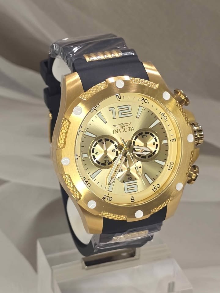 Invicta I-Force Axis Men's Watch - 50mm, Gold, Black - Imagen 2