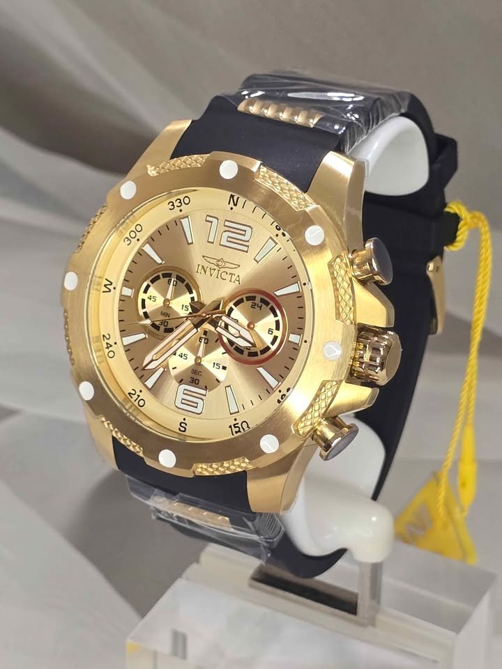 Invicta I-Force Axis Men's Watch - 50mm, Gold, Black - Imagen 3
