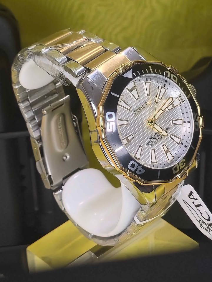 Invicta Diver Meridian Men's Watch - 46mm, Gold, Steel - Imagen 3